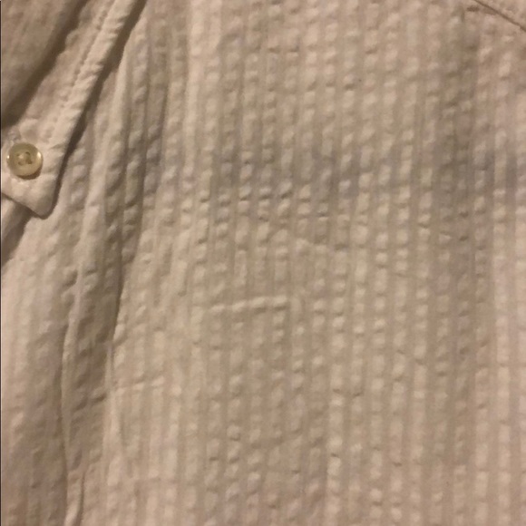 Short Sleeve Seersucker Print Shirt - Picture 4 of 5